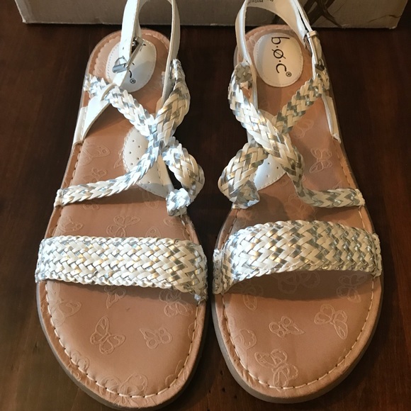 b.o.c. Dena Sandals (Flats) in White BNIB 11M - Picture 2 of 6
